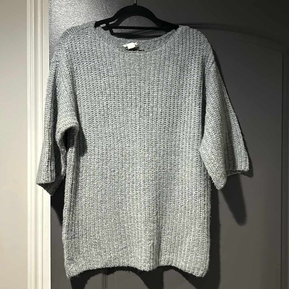 LOFT Lounge sweater, gray. Size S